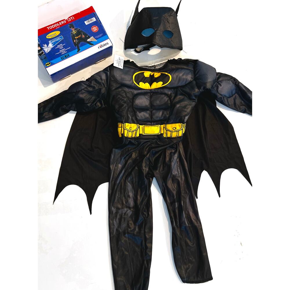Toddler DC Comics Batman 3pc Costume by Rubies - Size 2T - NWT - Picture 2 of 4